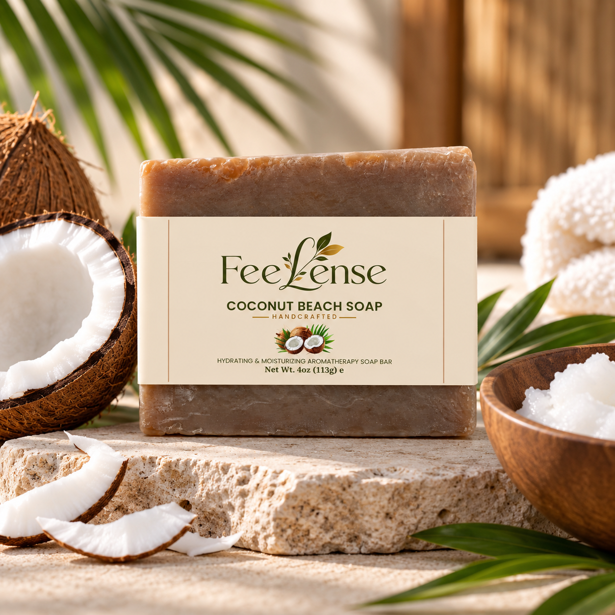 Feelense Coconut Beach Soap
